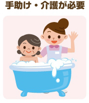 手助け・介護が必要