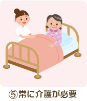 常に介護が必要