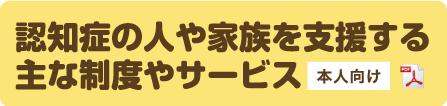 認知症の人と家族を支援する主な制度やサービス(本人向けPDFファイル)